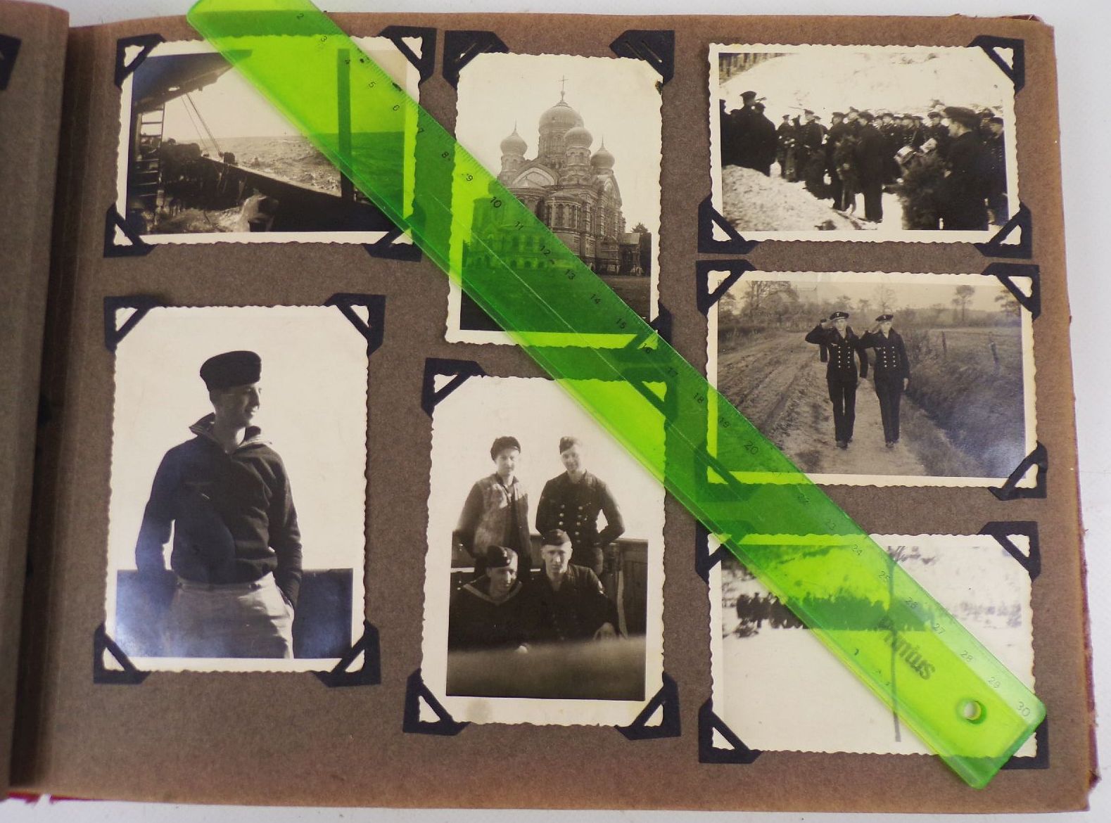 Marine Fotoalbum 2 Wk Schiffe Libau Norwegen Fjorde Matrosen WW2