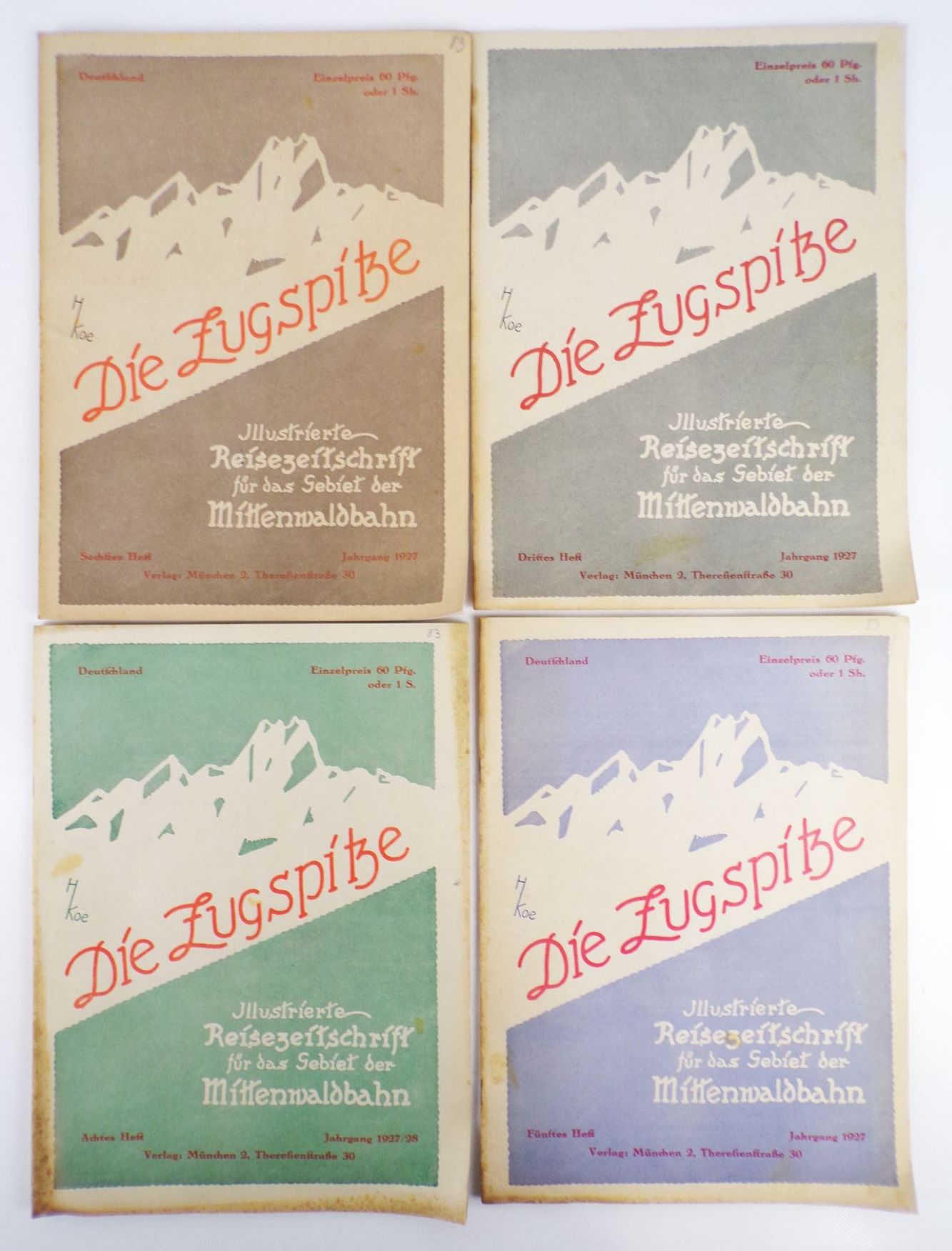 Die Zugspitze Reise Zeitschrift für das Gebiet der Mittenwaldbahn 1928