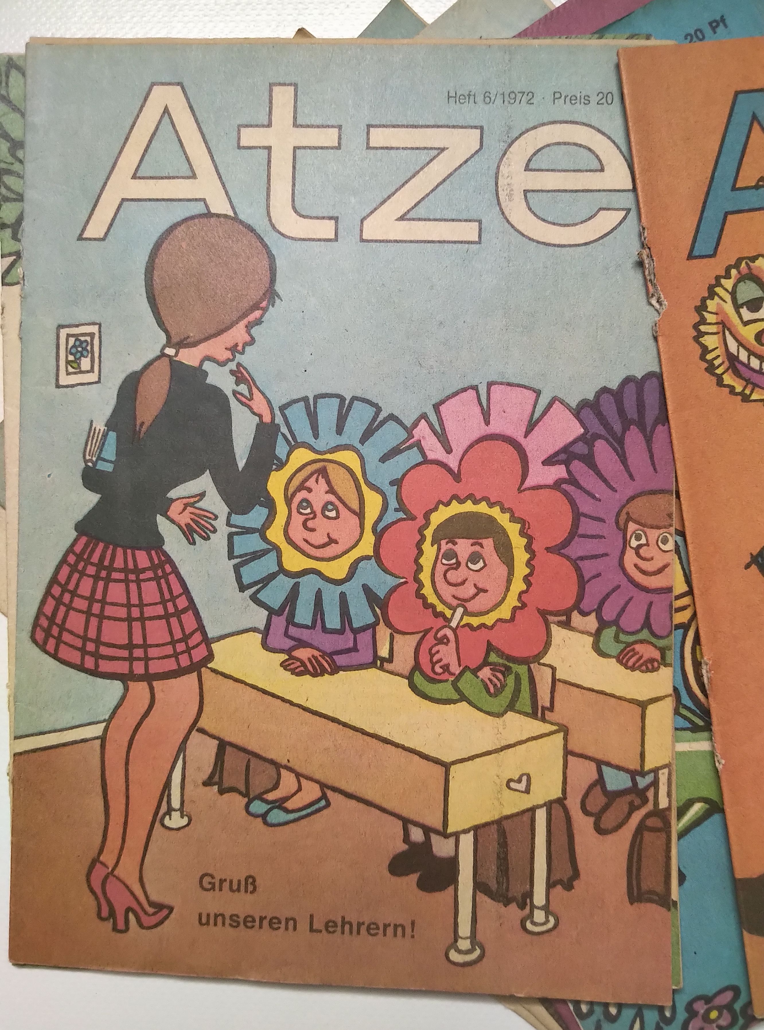 Atze 12 Hefte Jahrgang 1972 Kinder Comic DDR Atze 12 Hefte Jahrgang 1972 Kinder Comic DDR