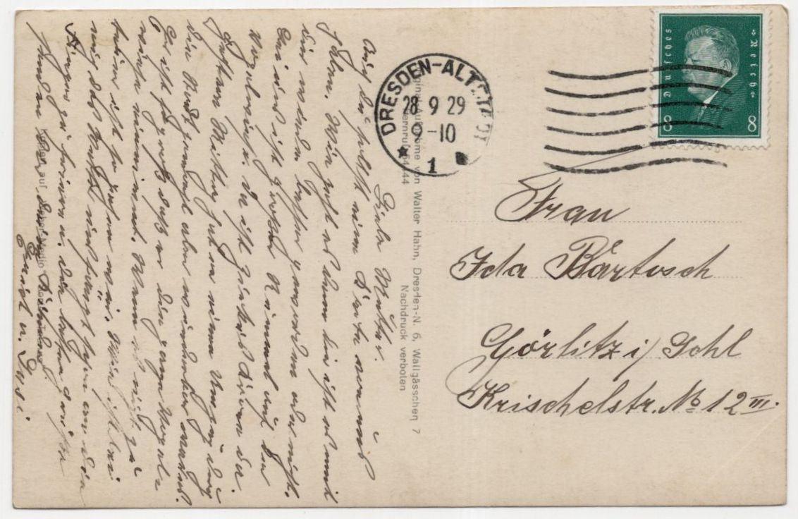 Ak LZ127 Graf Zeppelin über Dresden 1929 Walter Hahn 4930