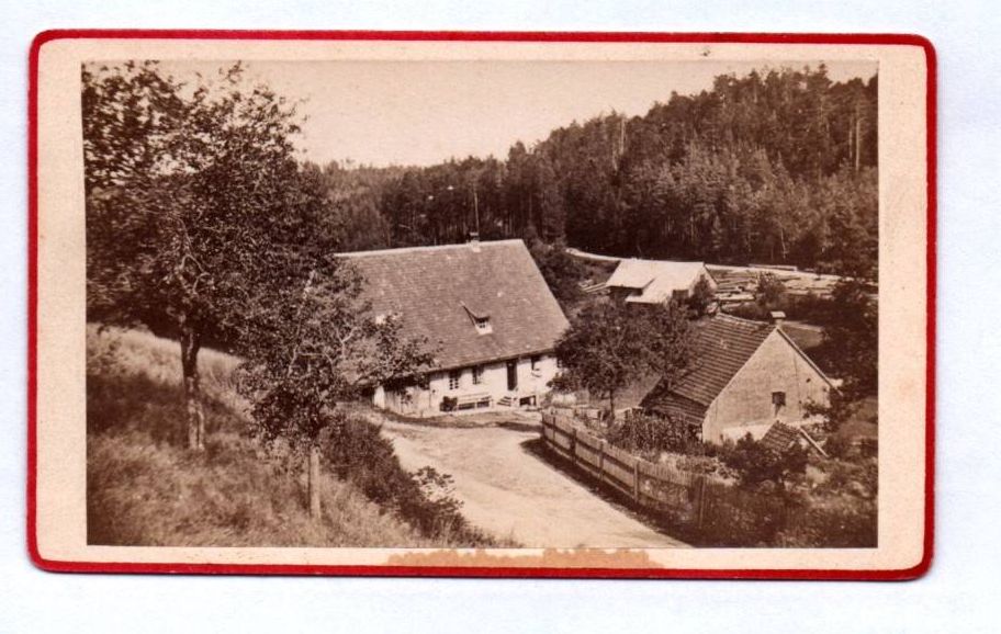 CDV Foto Mühle bei Königsfeld um 1870 CDV Foto Mühle bei Königsfeld um 1870