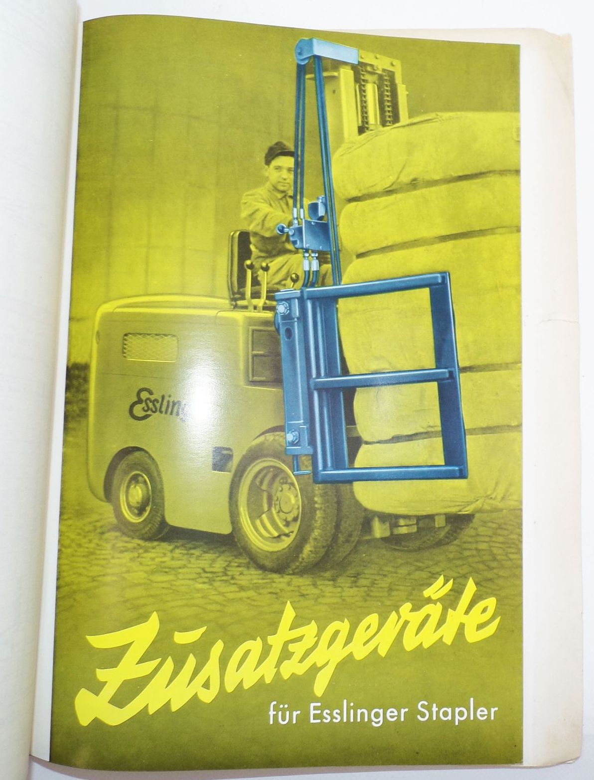 Maschinenfabrik Esslingen Gabelstapler 1961 Transportfahrzeuge Berlin Mappe 
