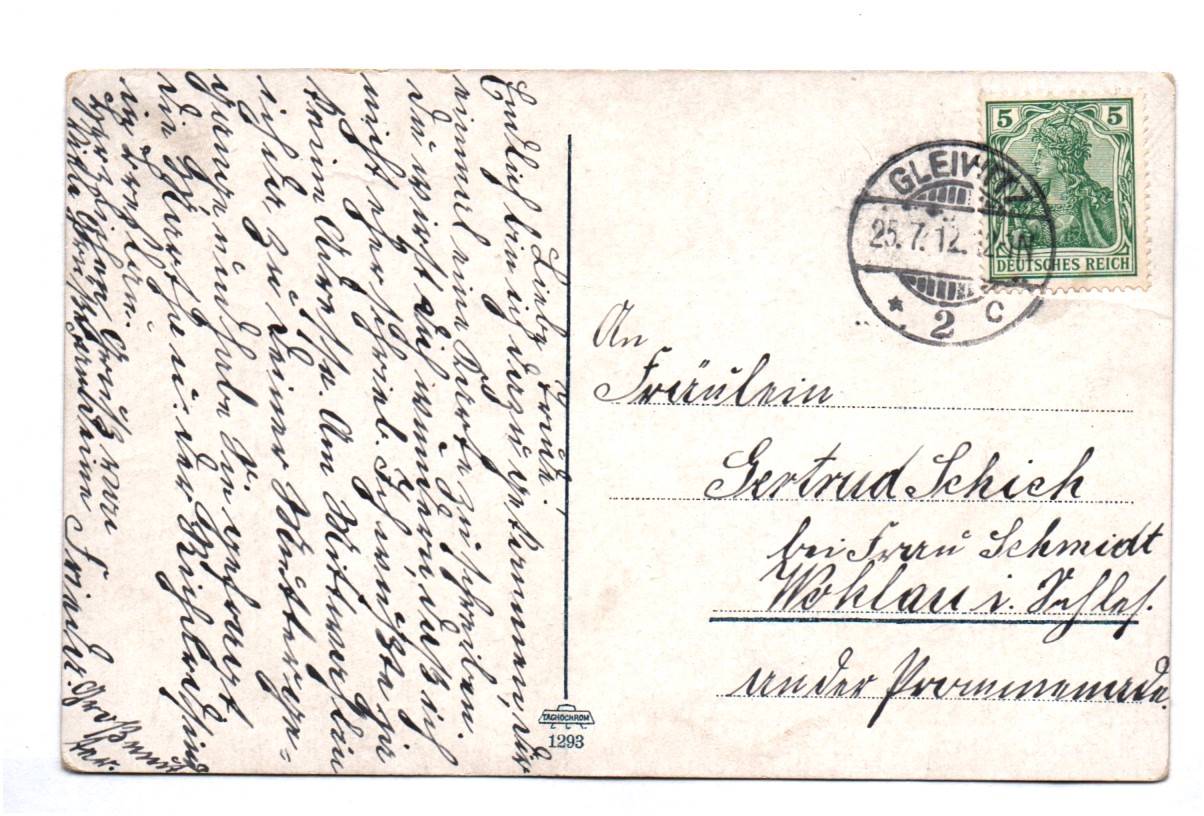 Ak Gruss aus Gleiwitz Gliwice Hüttenschule Kirche 1912 Ak Gruss aus Gleiwitz Gliwice Hüttenschule Kirche 1912