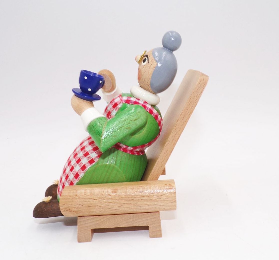 Räuchermännchen Rauchfrau Oma Erzgebirge Handarbeit Kunstgewerbe Lutherer Räuchermännchen Rauchfrau Oma Erzgebirge Handarbeit Kunstgewerbe Lutherer