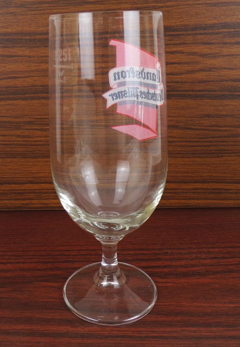Bierglas Landskron Deutsches Pilsner Biertulpe DDR Bierglas Landskron Deutsches Pilsner Biertulpe DDR