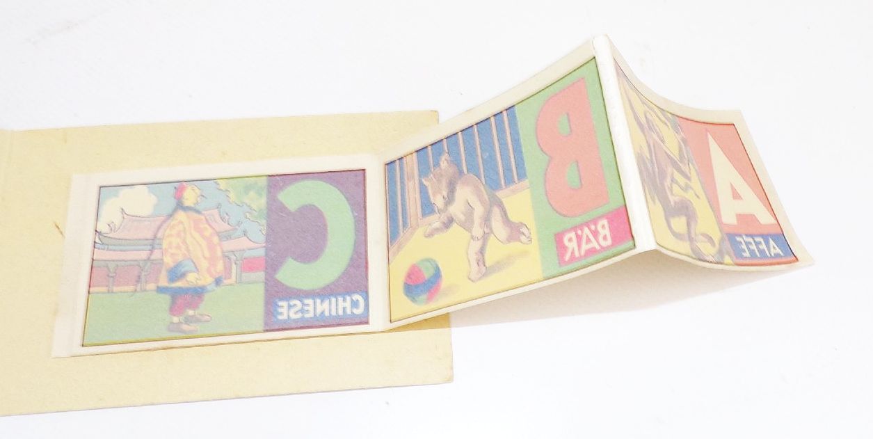 Alte Märchen ABC Abziehbilder Tiere Schiffe Schiebebilder 