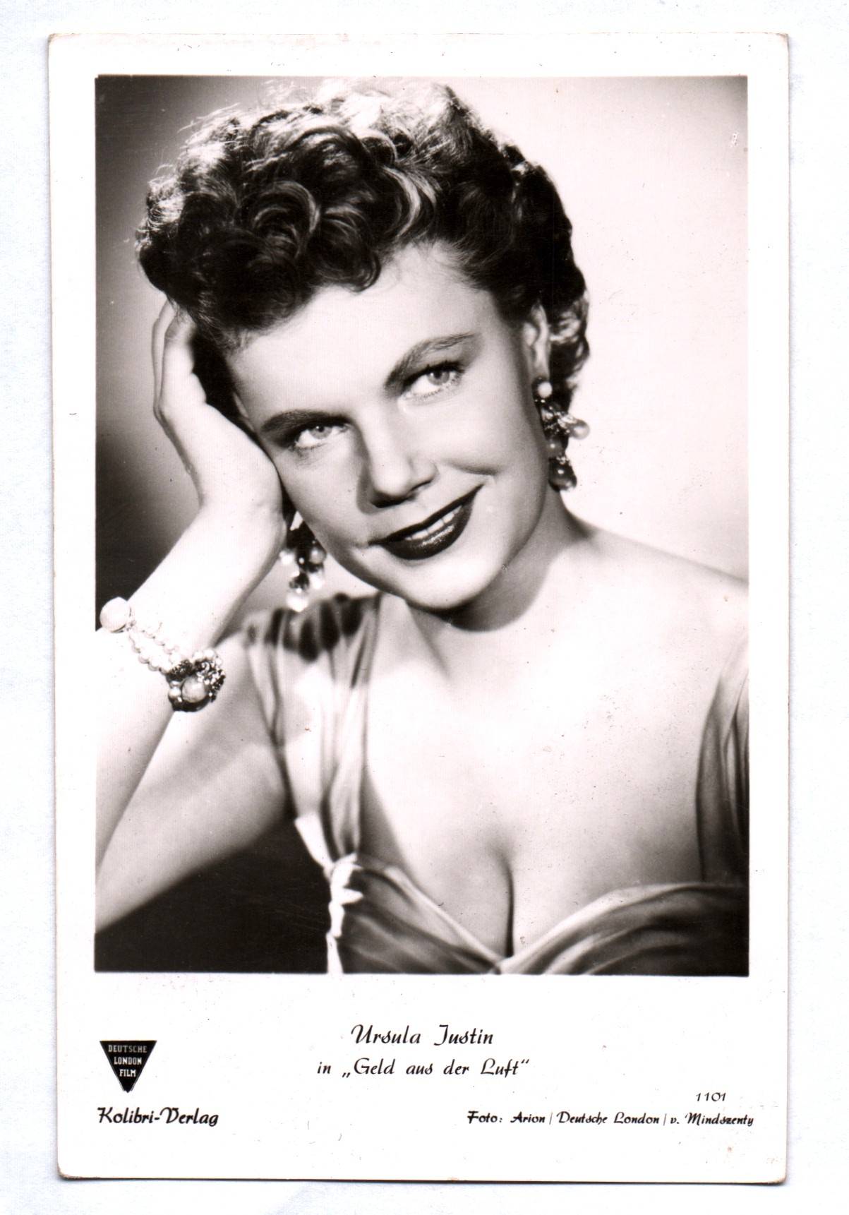 Ak Ursula Justin Schauspielerin Kolibri Verlag Geld aus der Luft 