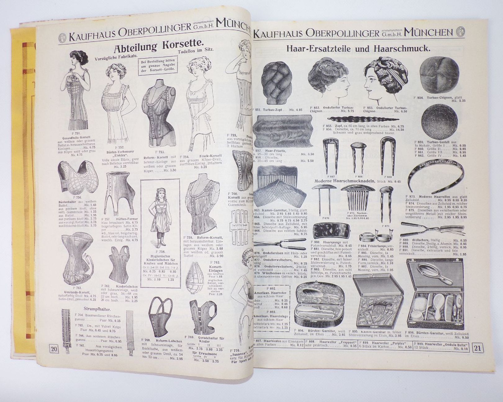 Alter Katalog Kaufhaus Oberpollinger München 1913 Mode Spielwaren Lampen