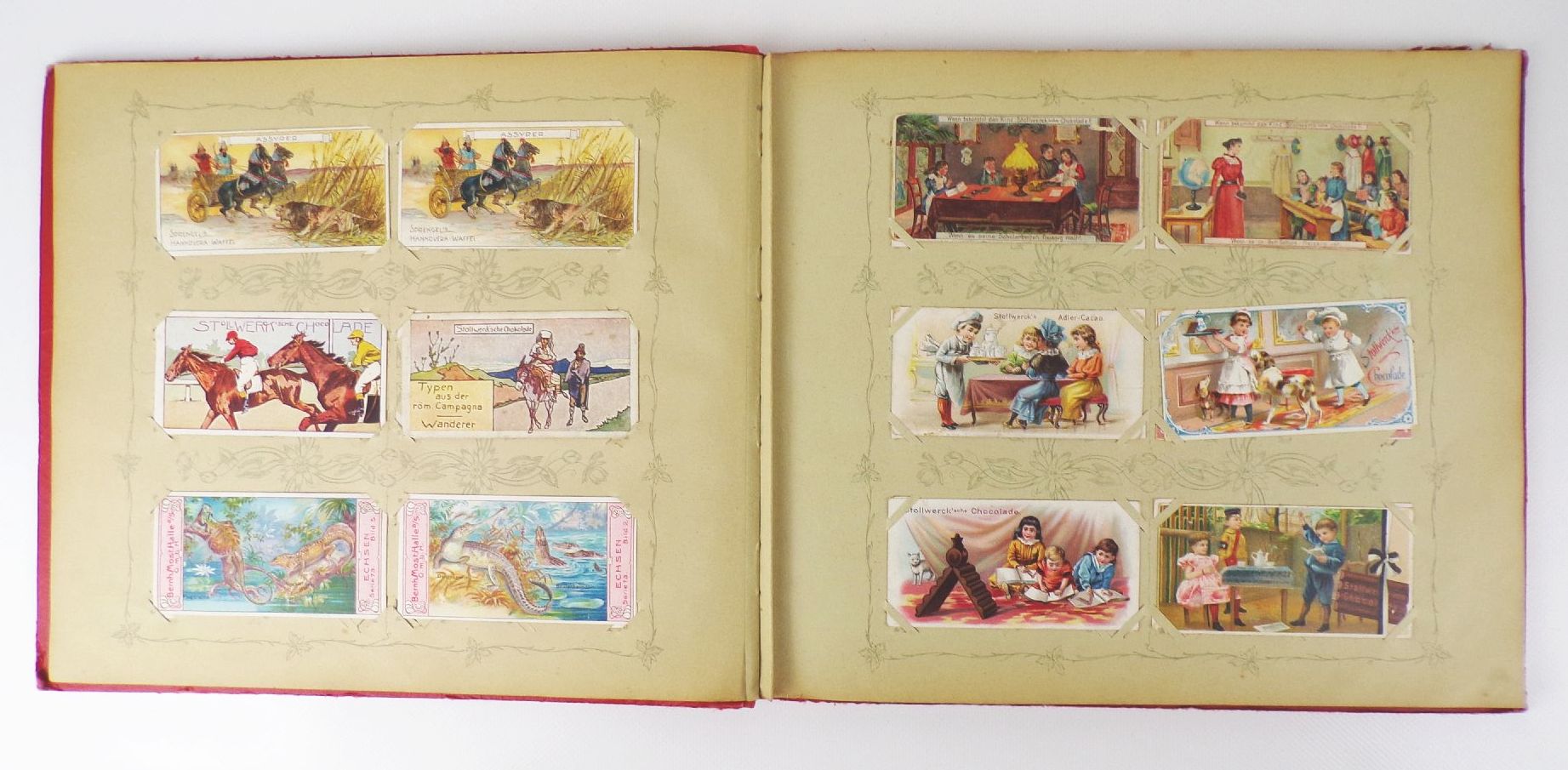 Sprengel Bilder Sammelbilderalbum um 1900 Kaufmannsbilder trading cards Sprengel Bilder Sammelbilderalbum um 1900 Kaufmannsbilder trading cards