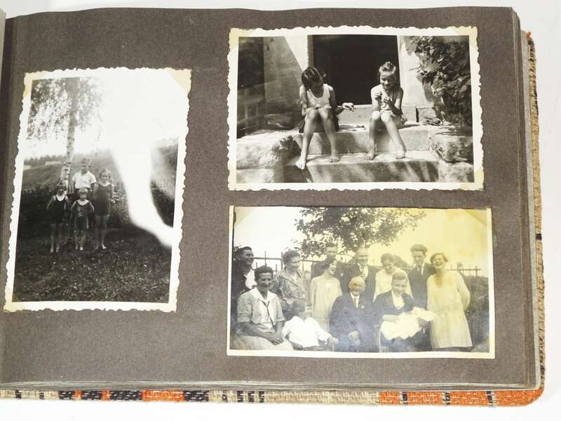 Fotoalbum Fotos Frauen Kinder Alltag Spielzeug 1935er 