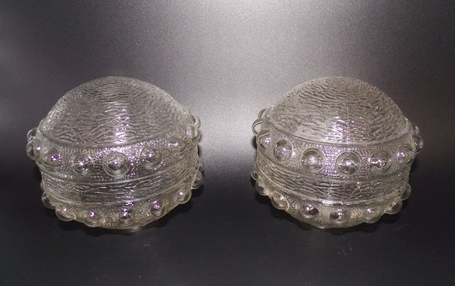 Lampenglas Bubble 4 Stück Pressglas Transparent Ersatzglas Lampenschirm