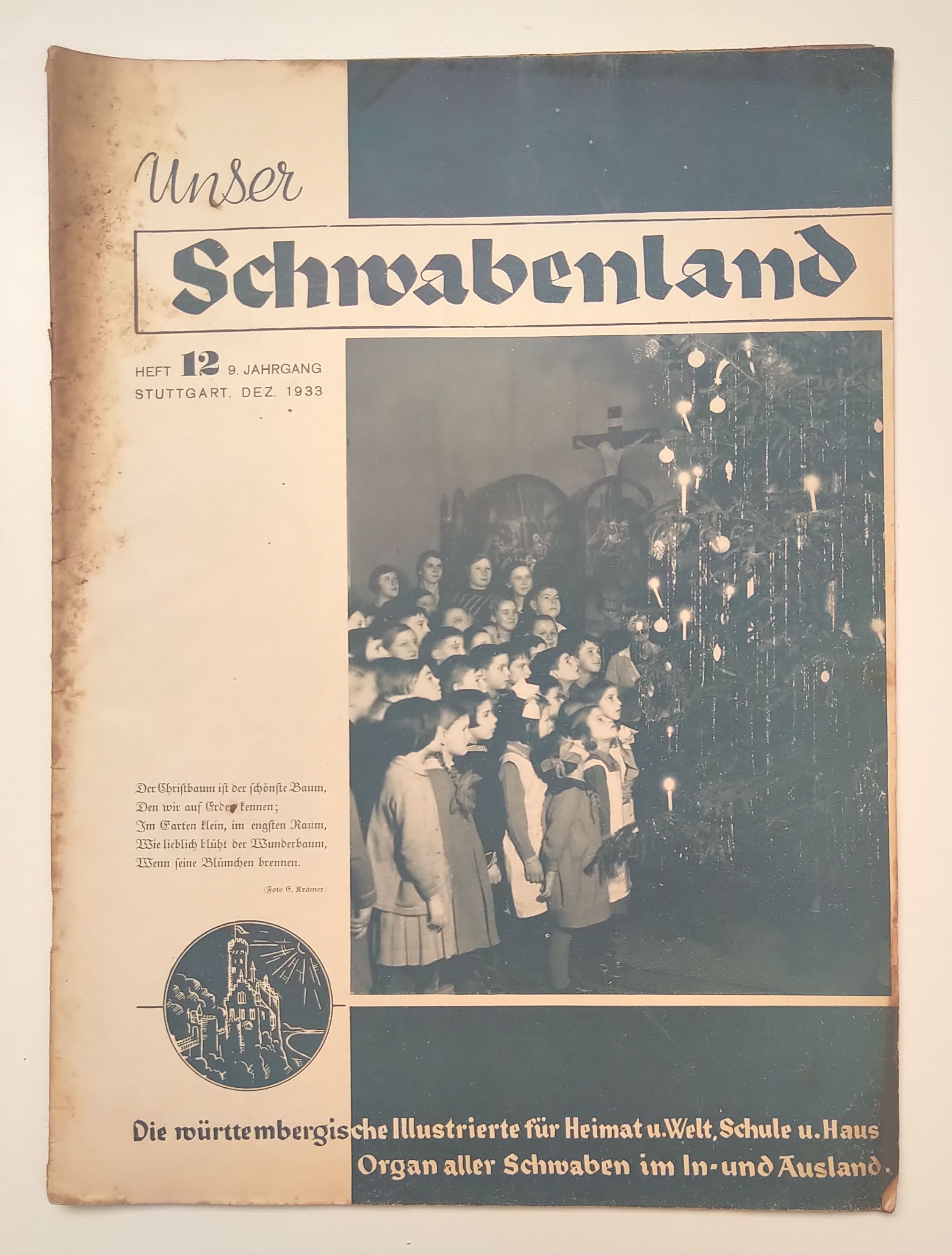 Unser Schwabenland alte Zeitschrift 1933 Nr 12 Unser Schwabenland alte Zeitschrift 1933 Nr 12