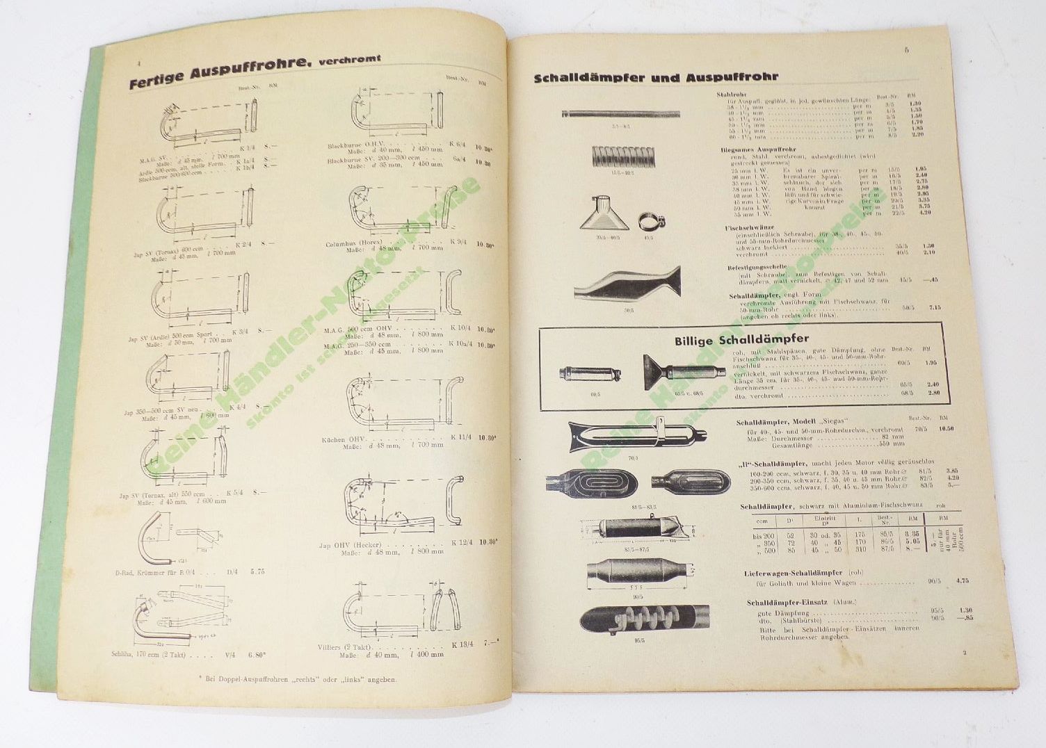 Katalog Bruno v Festenberg Pakisch Motorrad Zubehör Oldtimer motorcycle 1930 er 
