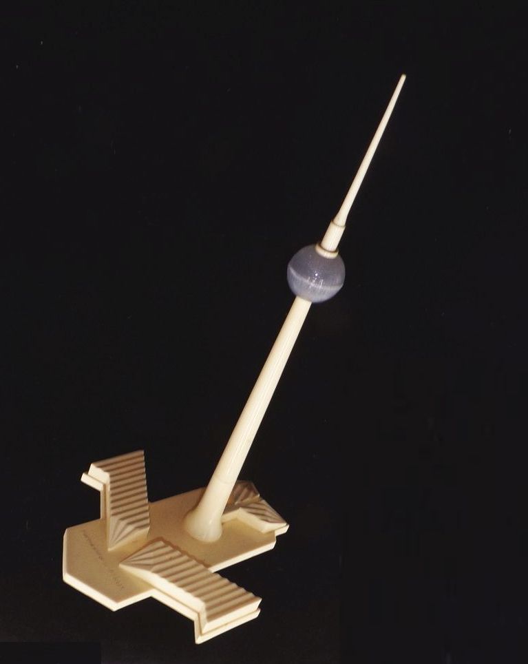 Berlin Fernsehturm Telespargel Kugelschreiber DDR Schreibtischdeko 