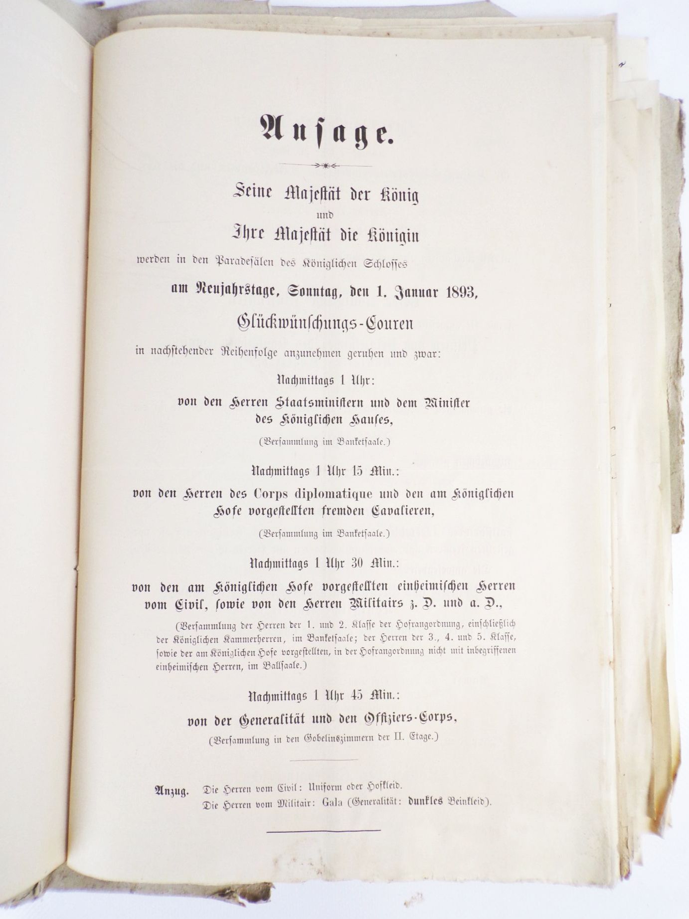 Dokumente Mappe Adel Autographen um 1900 Baurat Dresden Urkunden