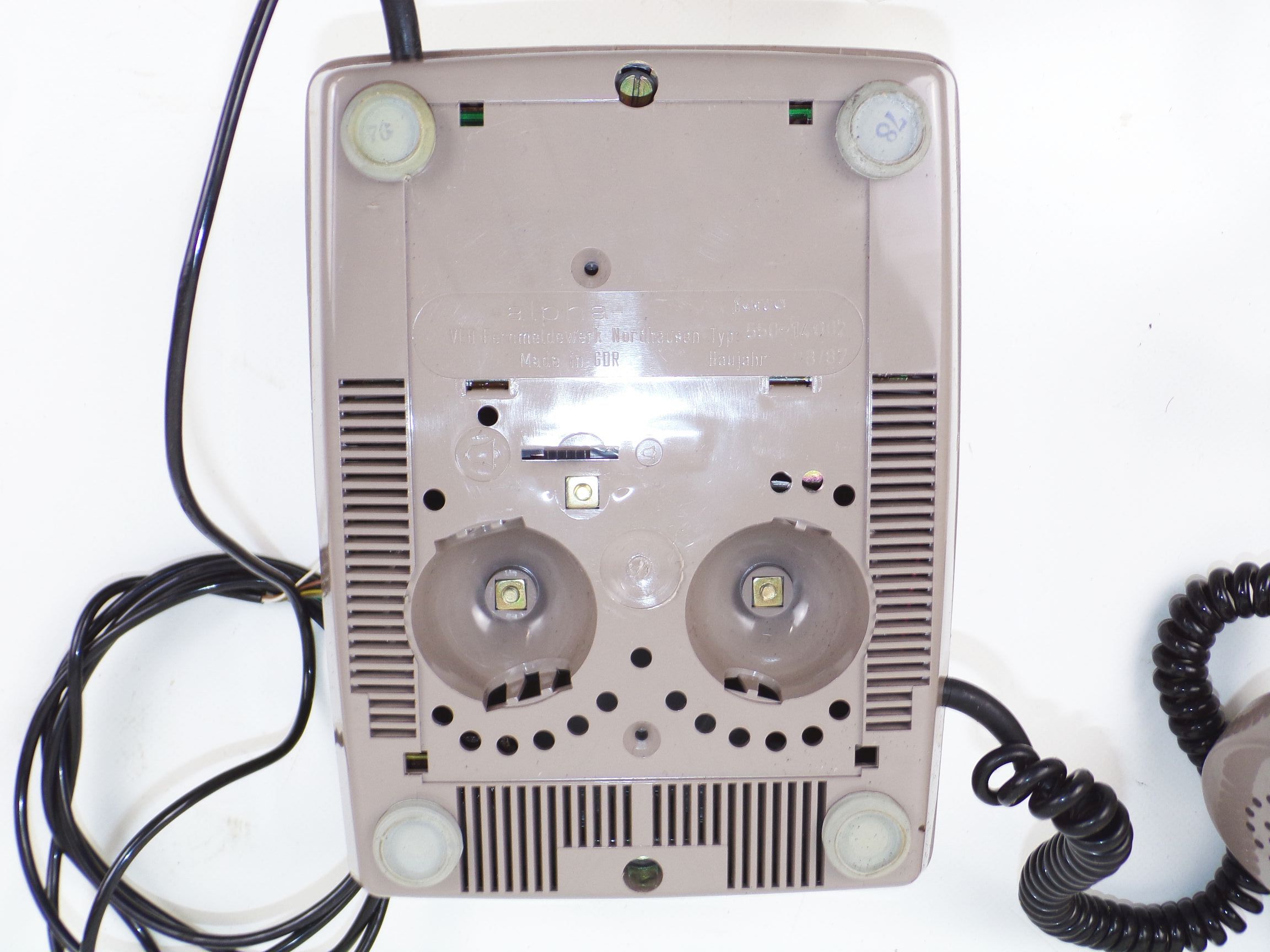 Wählenscheiben Telefon DDR Volkspolizei Rot Kreuz Feuerwehr 