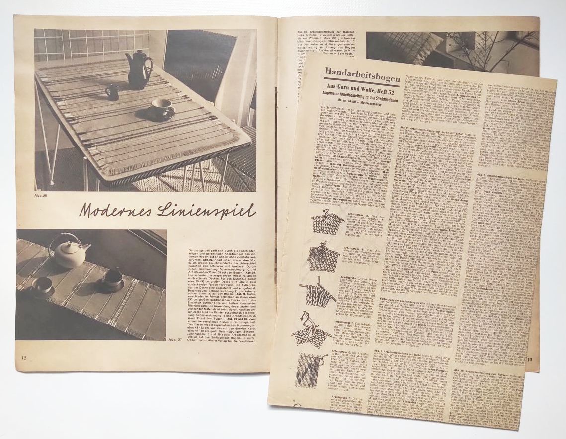 Mode Zeitschrift aus Garn und Wolle Nr 52 mit Schnittmusterbogen Mode Zeitschrift aus Garn und Wolle Nr 52 mit Schnittmusterbogen