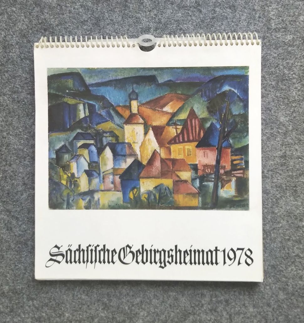 Kalender 1978 Sächsische Gebirgsheimat Pobersbau Erzgebirge Kalender 1978 Sächsische Gebirgsheimat Pobersbau Erzgebirge