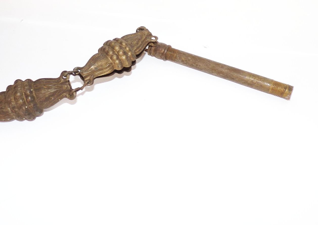 Lampenersatzteile Antik Ketten Baldachin Messingblech um 1900