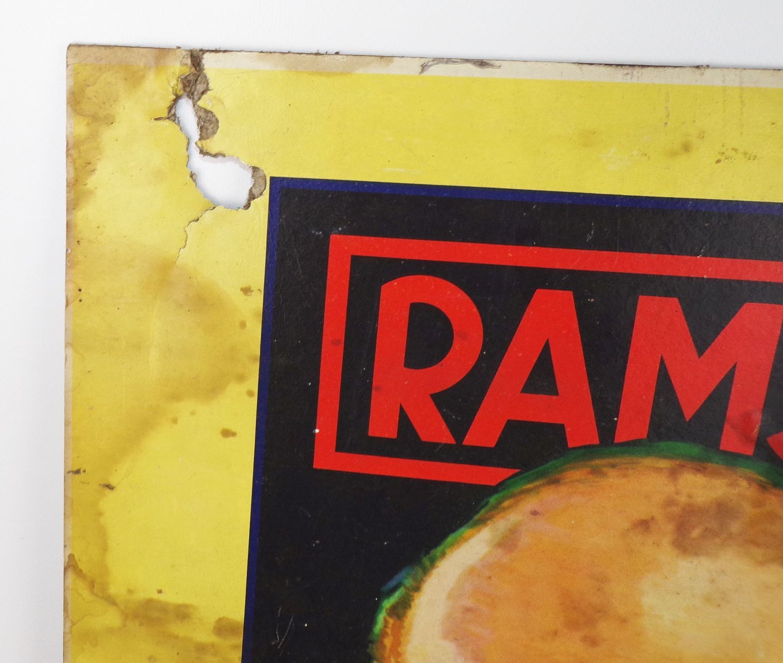 Altes Pappschild Ramses Zigaretten 1930er 