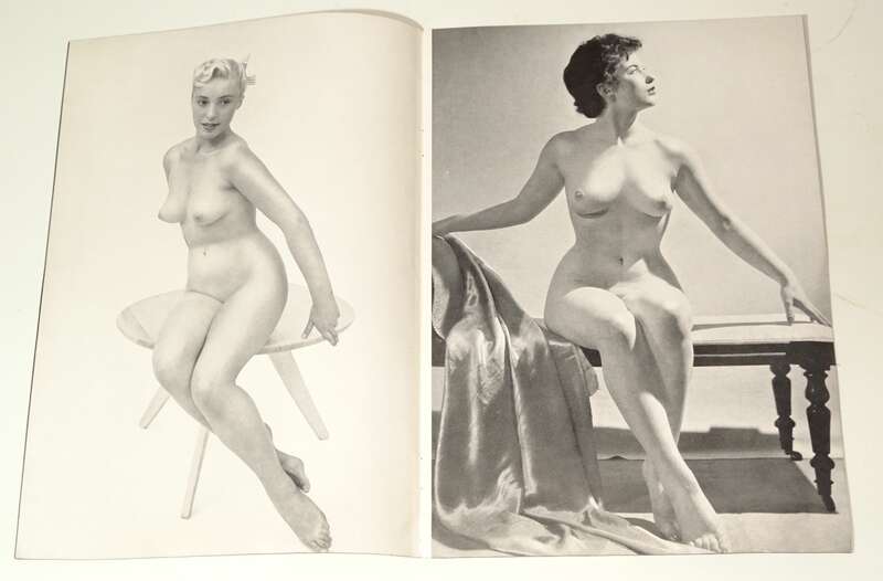 Erotik Zeitschrift Atelier 1950er Jahre nackte Damen Frauenakt weiblicher Akt