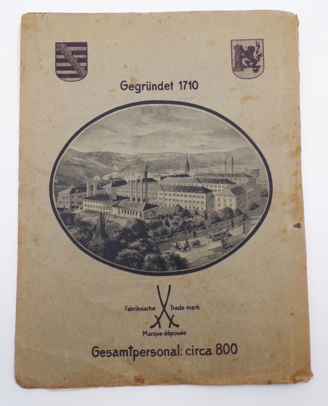 Mustermappe königliche Porzellanmanufaktur Meissen um 1910 Mustermappe königliche Porzellanmanufaktur Meissen um 1910
