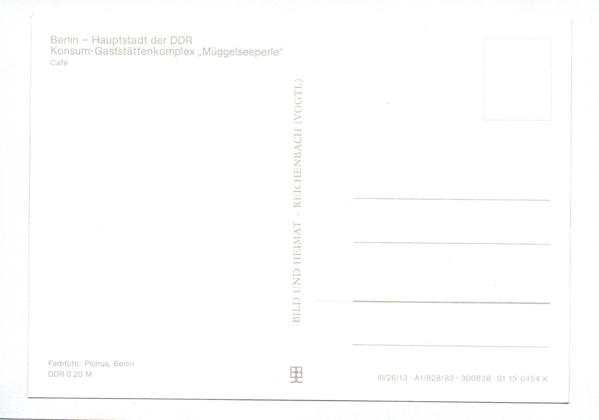 Ak Konsum Gaststättenkomplex 1983 Müggelseeperle Berlin Ak Konsum Gaststättenkomplex 1983 Müggelseeperle Berlin