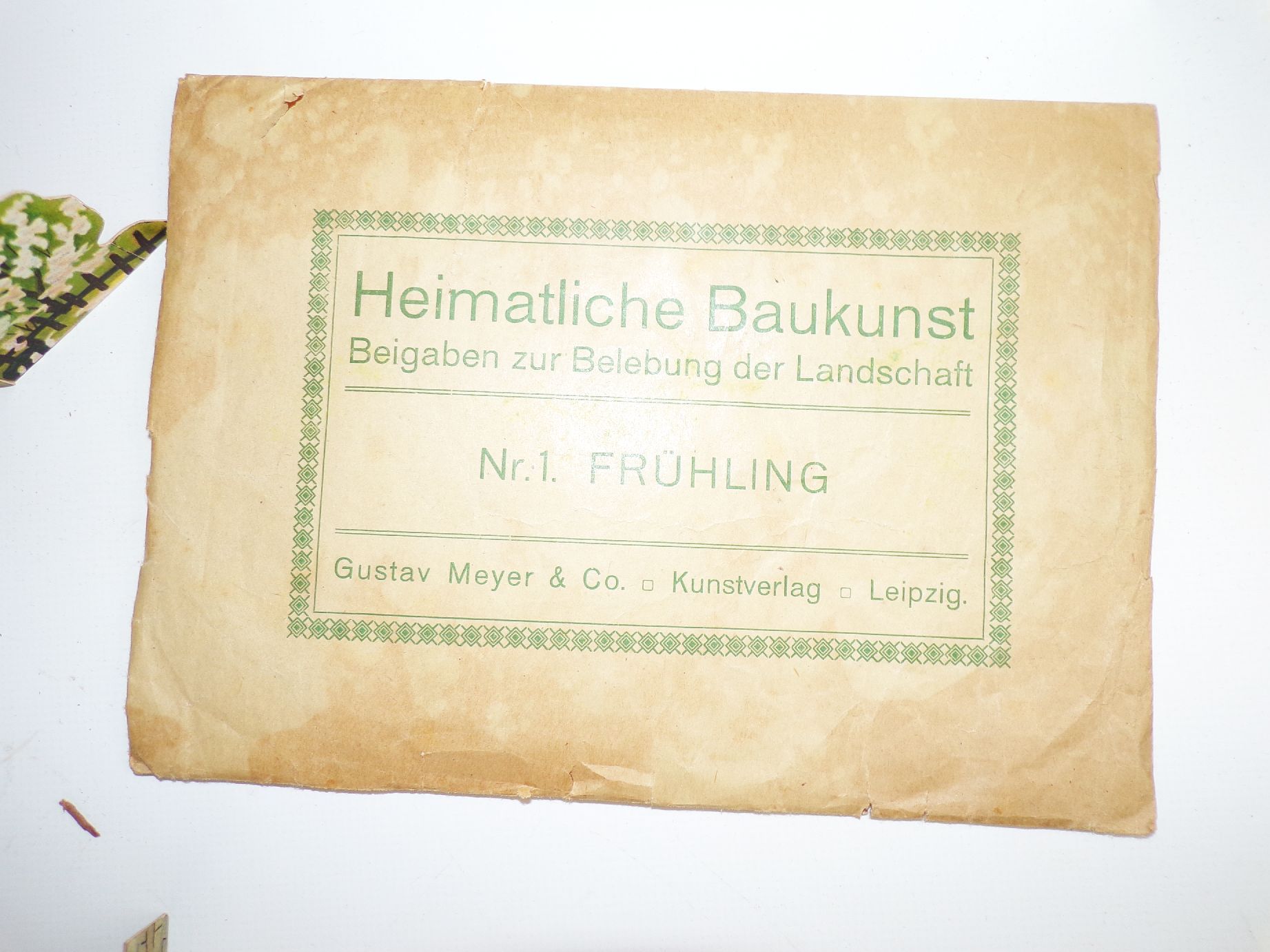 Diorama Frühling Heimatliche Baukunst Gustav Meyer Leipzig 1910 er Lehrmittel 