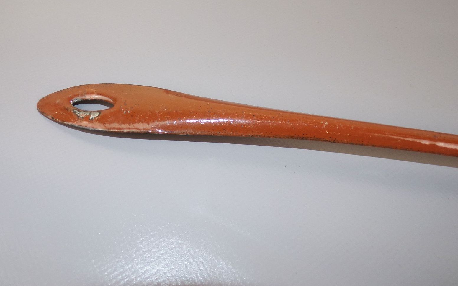 Alte Schöpfkelle Emaille braun Kelle Deko Vintage email