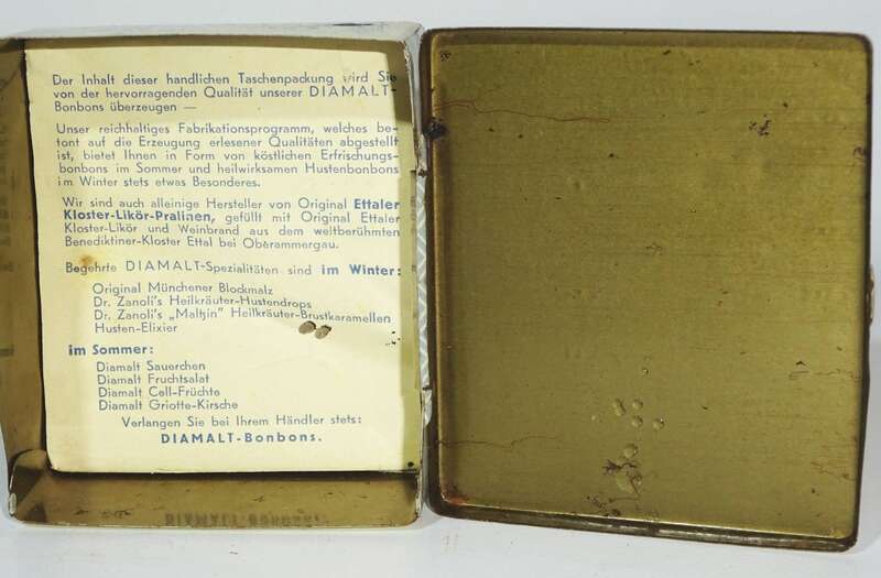 Original Diamalt Heilkräuter Husten Bonbons Blechdose 1930er 