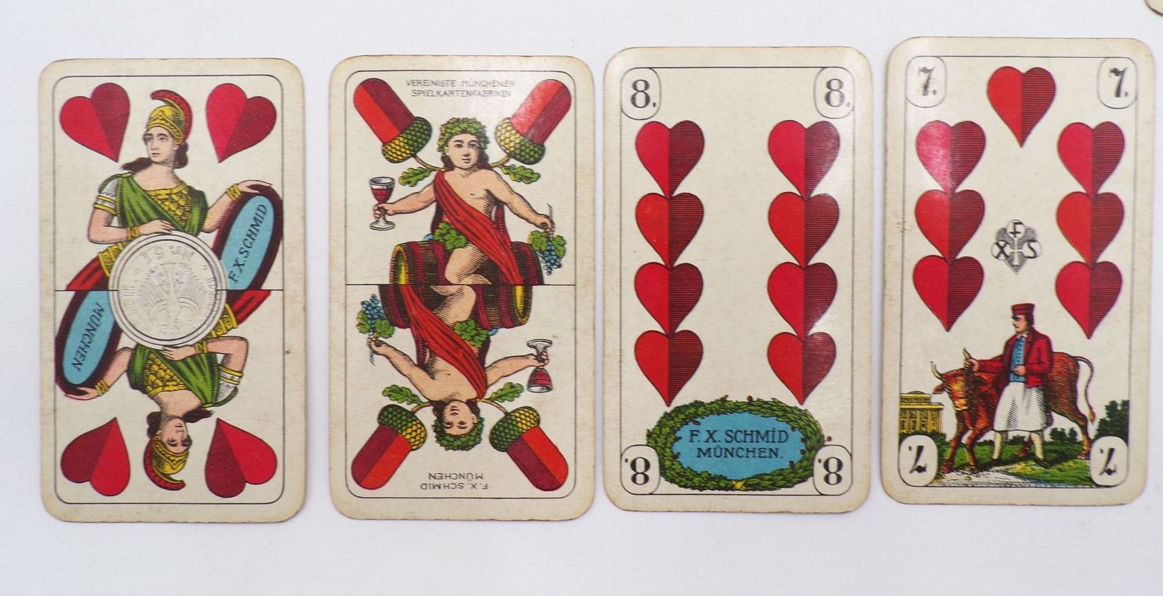 Schmid München Kartenspiel Skat Steuerstempel Deutsches Doppelbild Reklame Schmid München Kartenspiel Skat Steuerstempel Deutsches Doppelbild Reklame