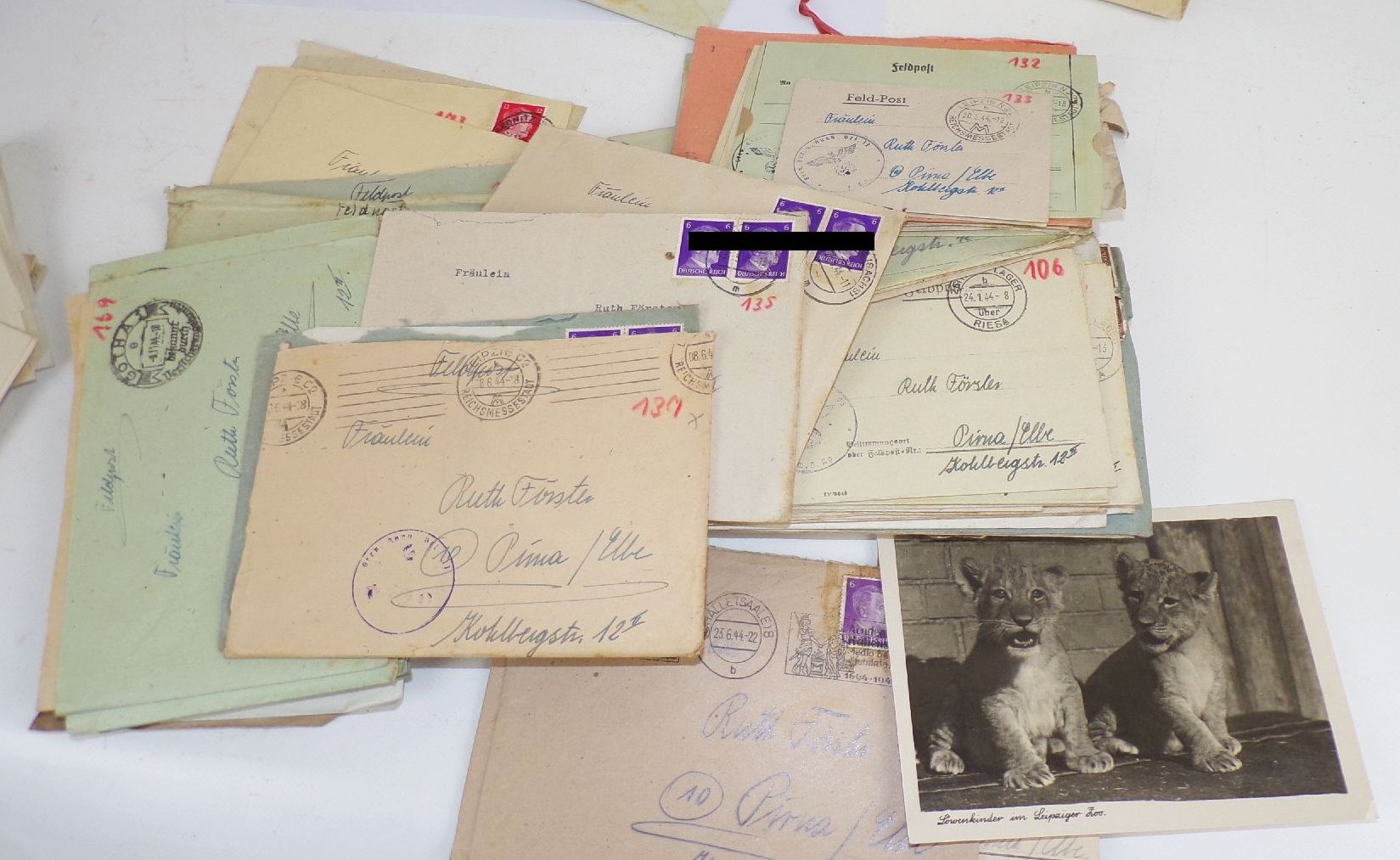 Feldpost Nachlass 19 Panzer Division Luftwaffe Estland Kriegsgefangenschaft Briefe Konvolut