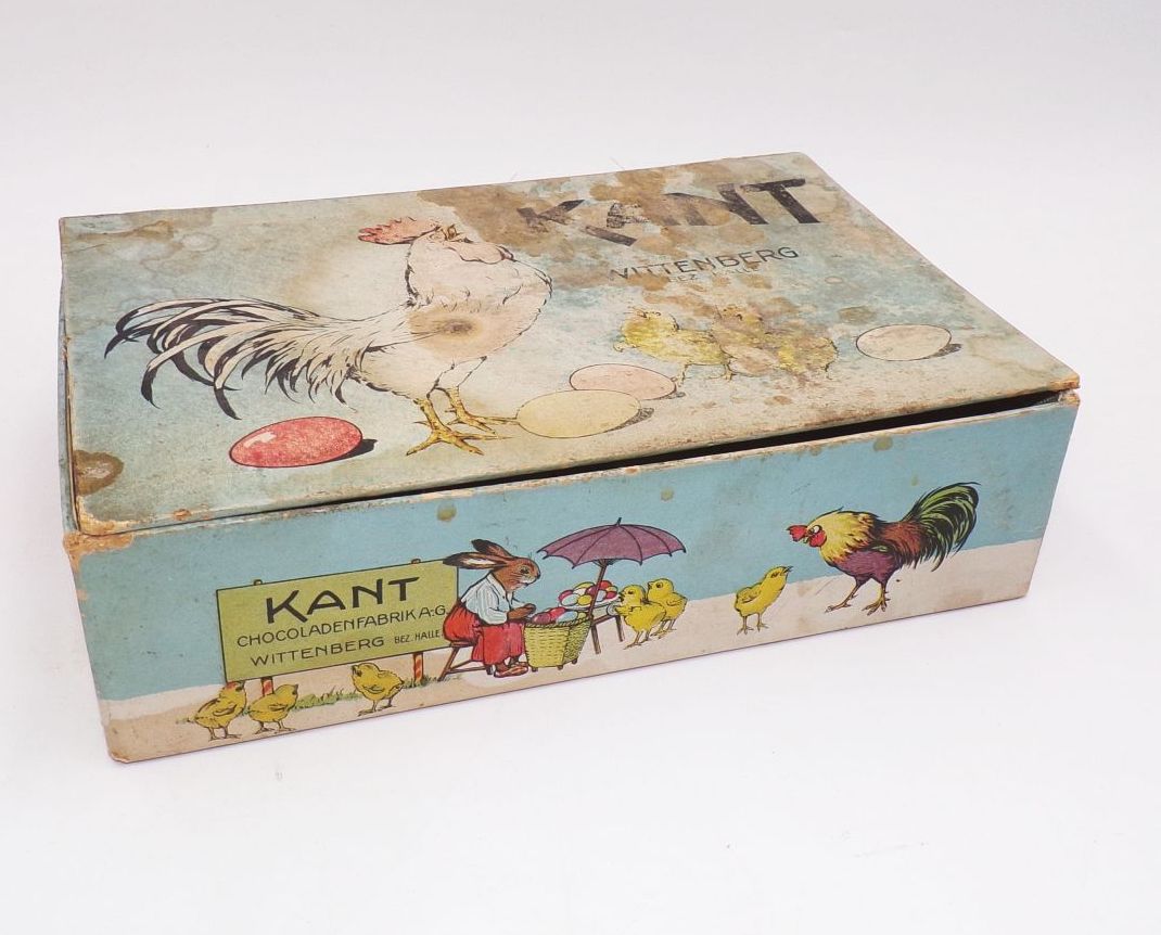 Kant Wittenberg Schokolade alte Schachtel Box um 1930 Reklame Sammler 