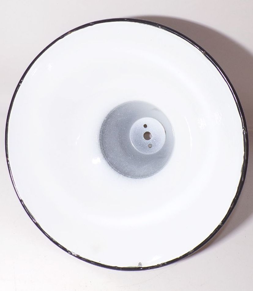 Alter Fabriklampenschirm Emaille Lampenschirm Durchmesser 38 cm