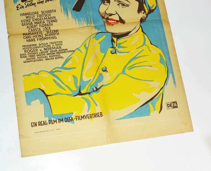 Defa Filmplakat Derby Ein Film um Frauen und Pferde 1949 Willy Fritsch 