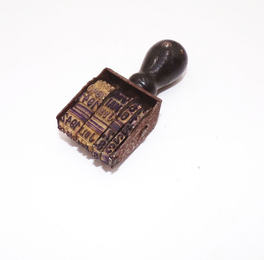 Alter Stempel Datum 1940 er Datumsstempel