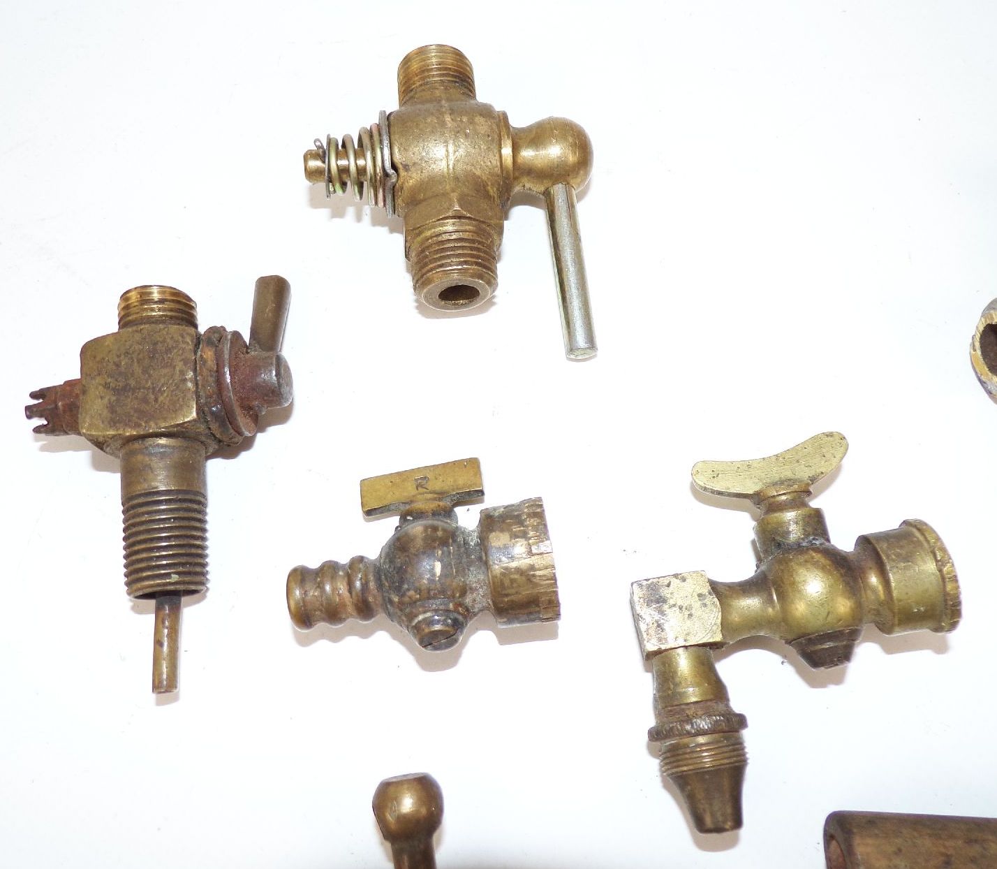 Alte Messing Ventile Hähne Dampfmaschine Kessel Ersatzteile