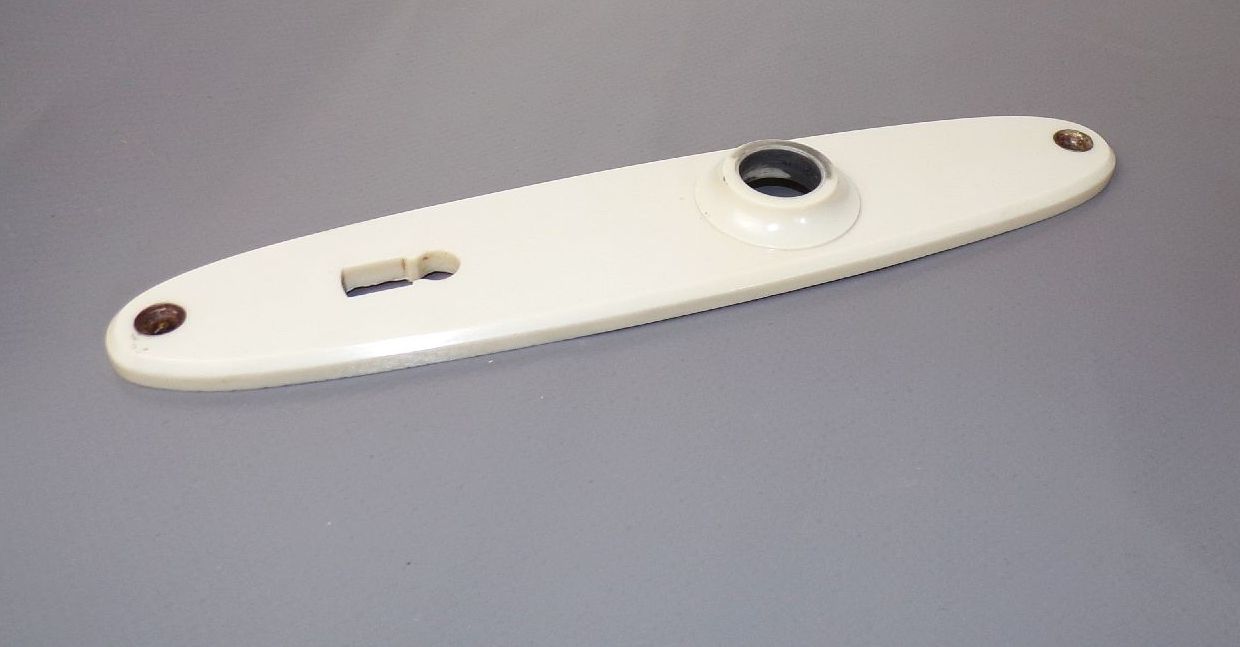 Alte Türgarnitur Türklinke Türbeschlag Art Deco Beige Creme Set 1930 er Bauhaus