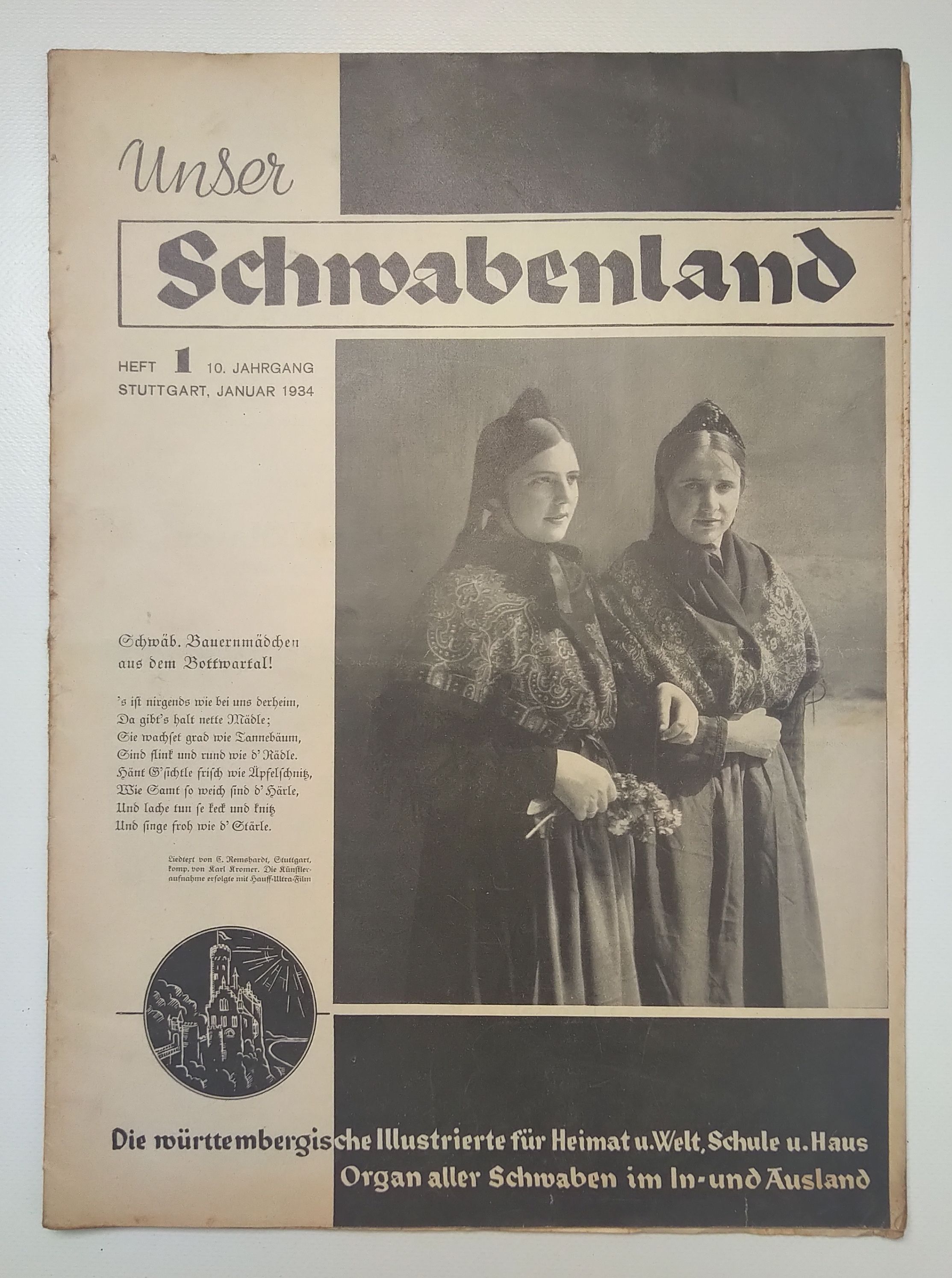 Unser Schwabenland Zeitung 1934 Nr 1 Stuttgart Winter im Schwarzwald Unser Schwabenland Zeitung 1934 Nr 1 Stuttgart Winter im Schwarzwald