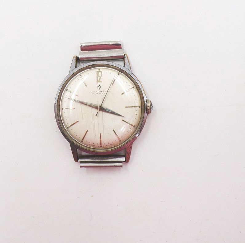 Alte Junghans Herren Armbanduhr 17 Jewels MAN Jubiläum analog Alte Junghans Herren Armbanduhr 17 Jewels MAN Jubiläum analog