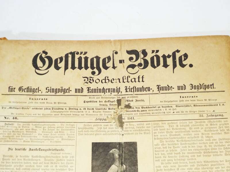 Geflügel Börse 1911 Tier Börse 1912 gebundene Zeitschrift Tierzucht 