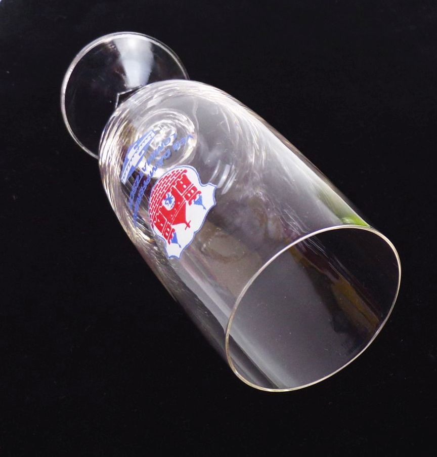 Altes Bierglas VEB Dämpferbau Lommatzsch impulsa DDR Glas