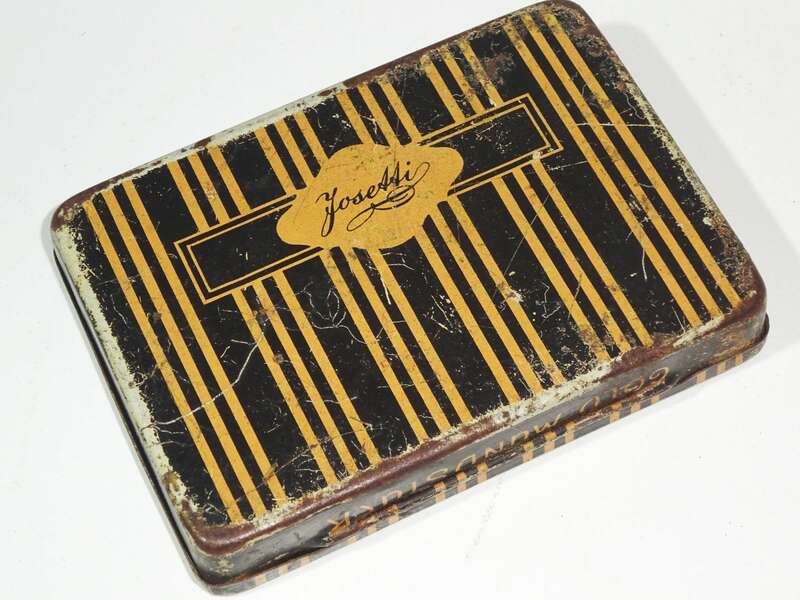 Alte Zigaretten Blechdose Eljen Josetti 25er Dose um 1920 1930er 