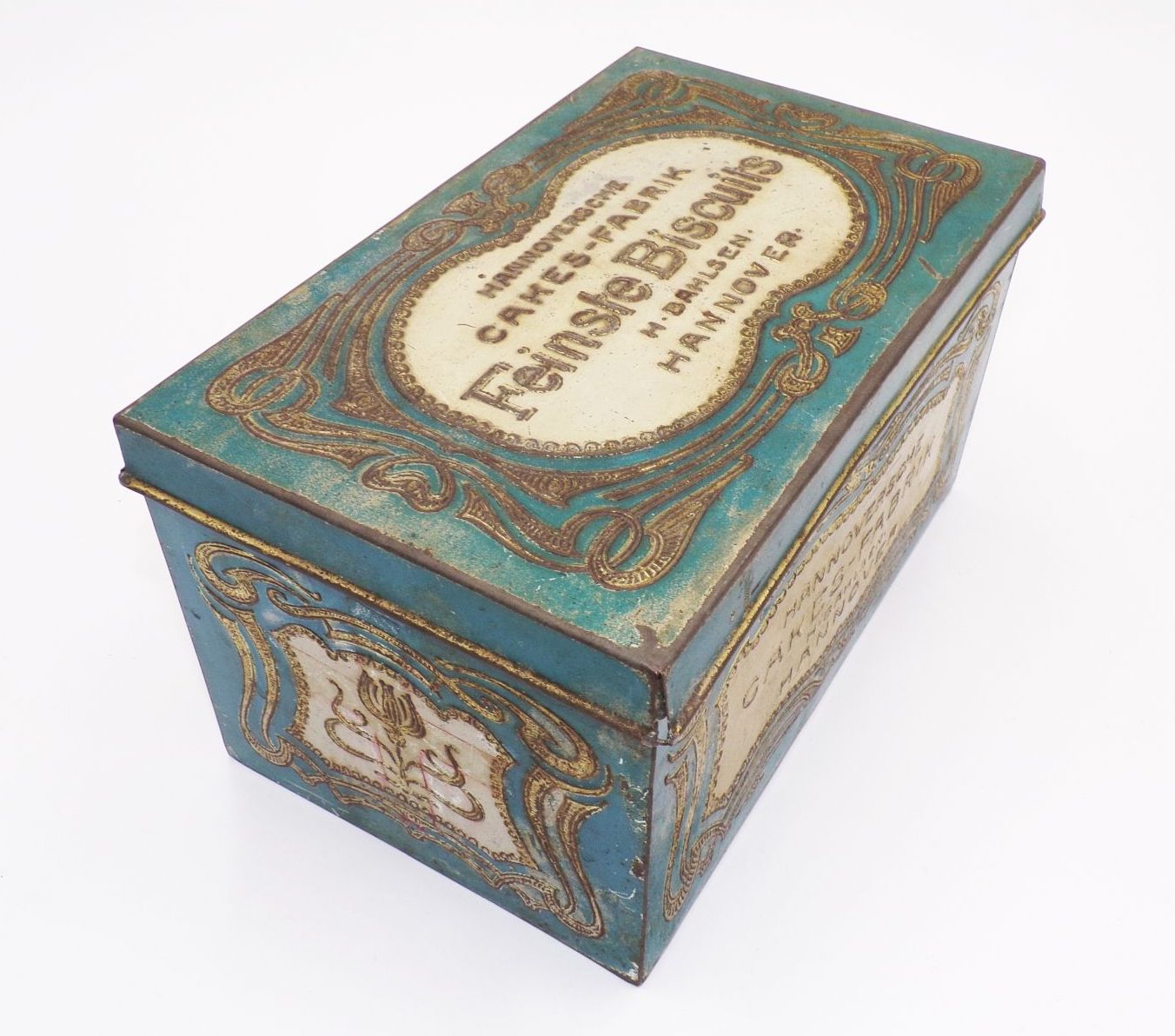 Alte Blechdose Hannoversche Cakes Fabrik Bahlsen Hannover Sammler Alte Blechdose Hannoversche Cakes Fabrik Bahlsen Hannover Sammler