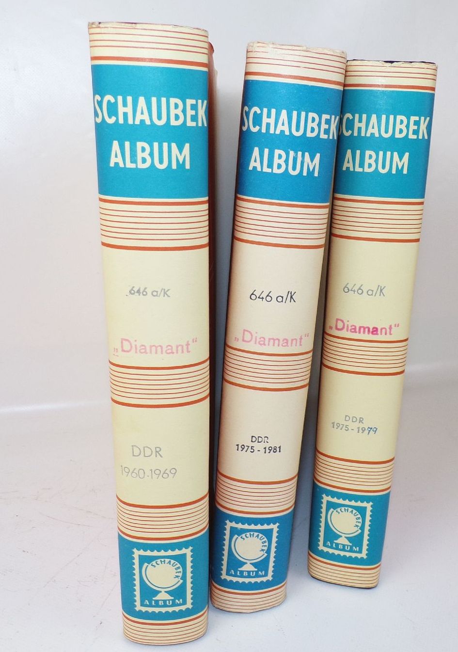 Konvolut Briefmarkenalben Schaubeck Vordruckalbum Leer Leeralben 