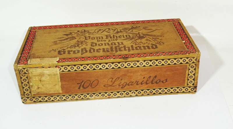 Alte Zigarillokiste Vom Rhein bis zur Donau Großdeutschland 1930er