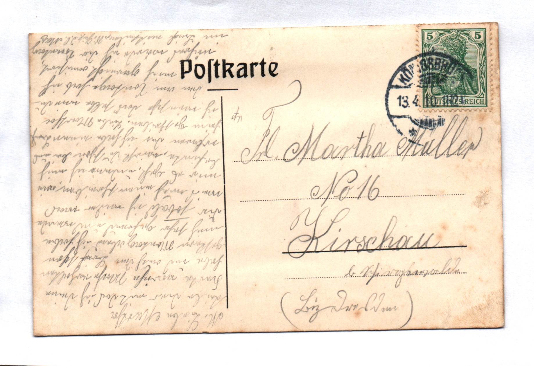Ak Königsbrück Partie a. d. Pulsnitz Postkarte 1910