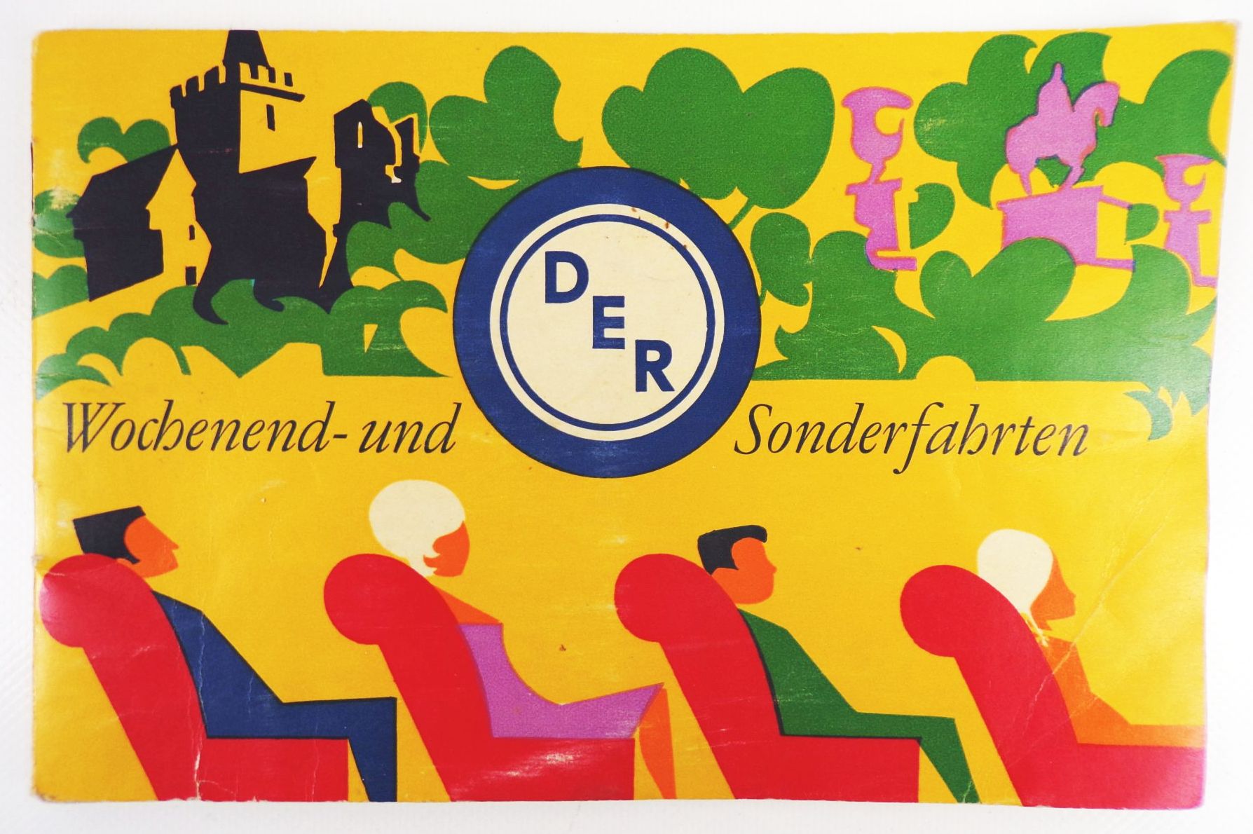 DER Wochendend und Sonderfahrten Reklame Broschüre 1963 DDR