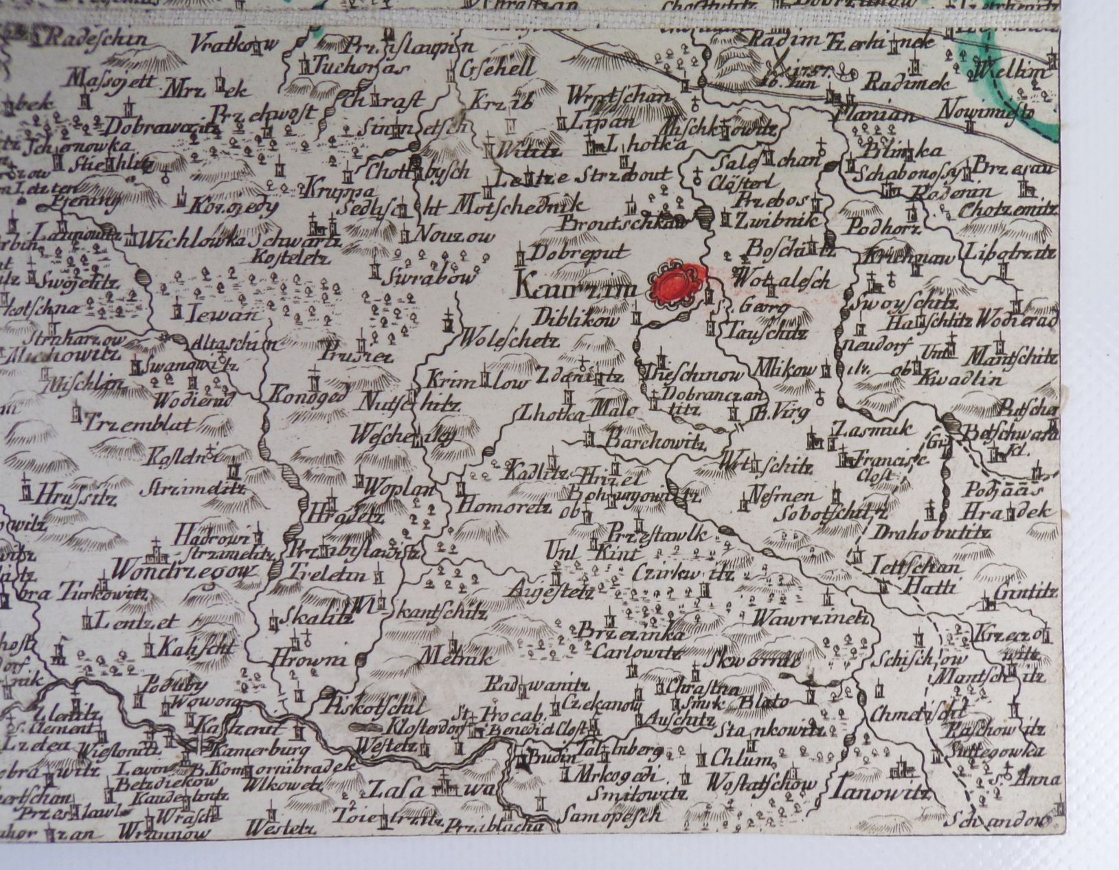 Le Royaume De Boheme 7 Kupferstich Landkarten um 1760 Böhmen