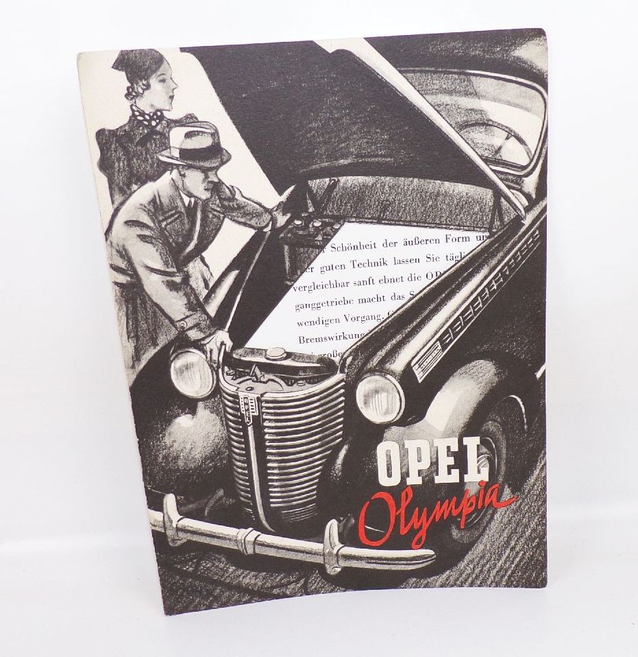 Werbe Broschur Opel Olympia um 1935 Oldtimer 